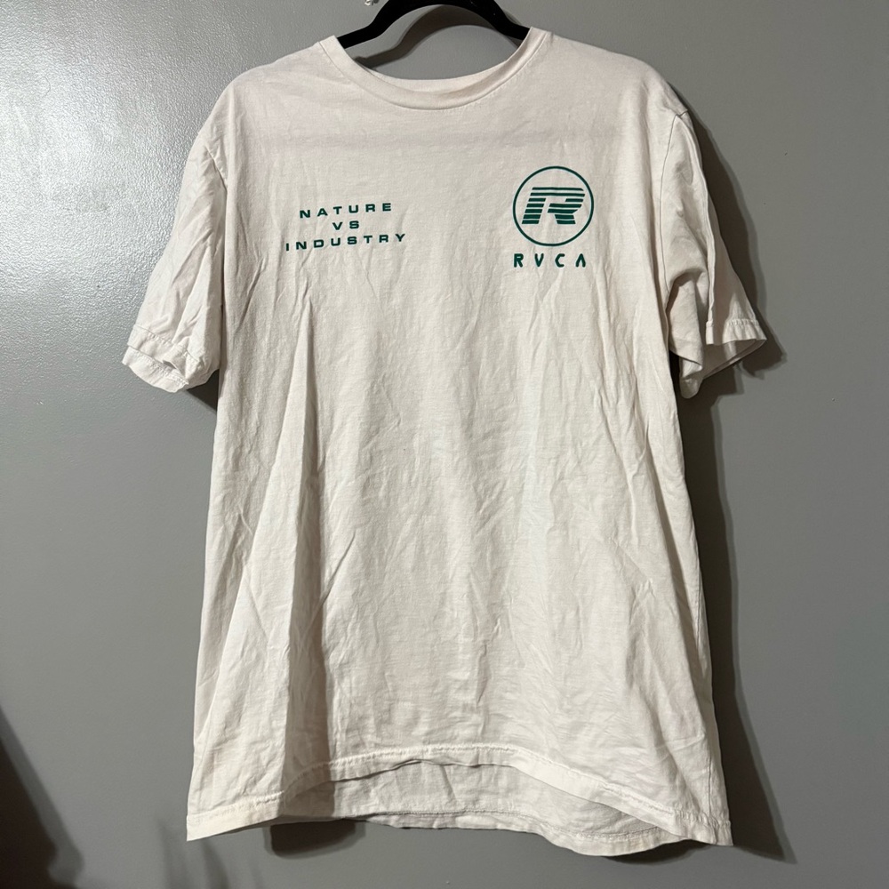 RVCA Beige Graphic T-Shirt for Men